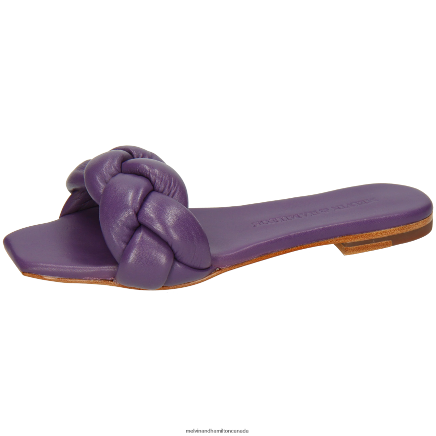 Women Melvin & Hamilton Purple Sandrine 3 Mules P4V68P1594