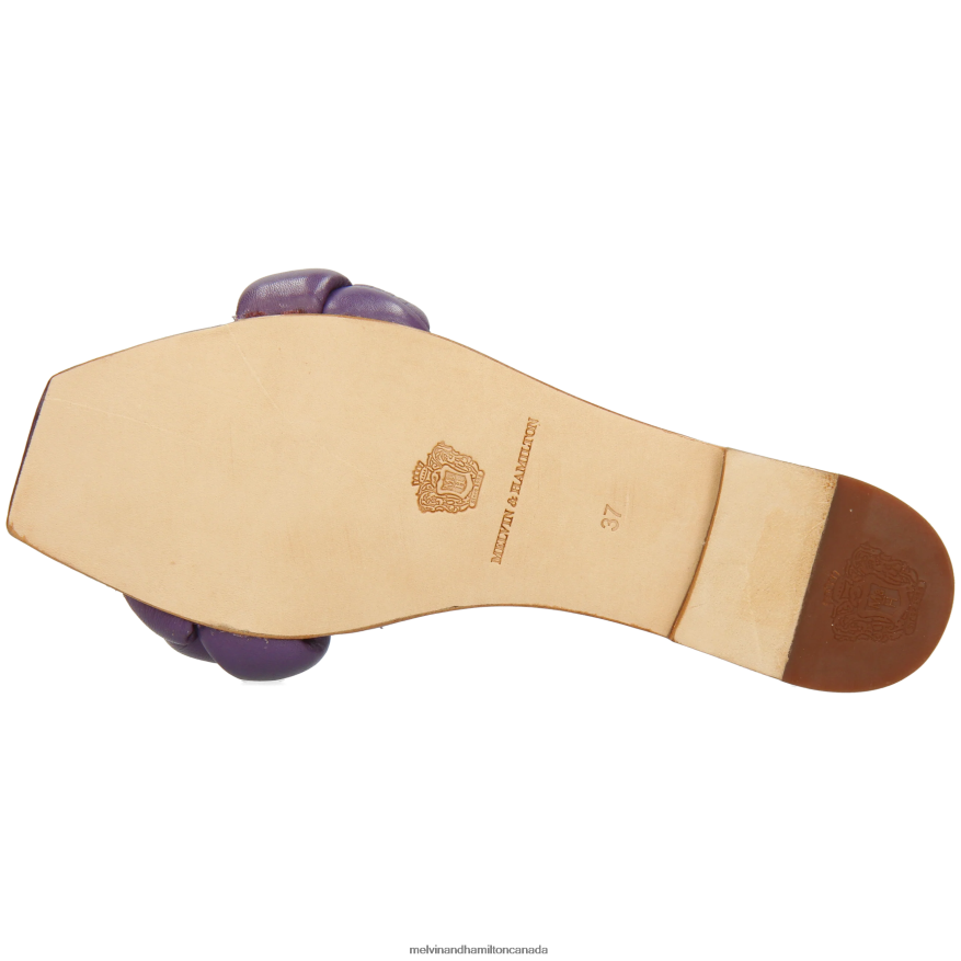 Women Melvin & Hamilton Purple Sandrine 3 Mules P4V68P1594