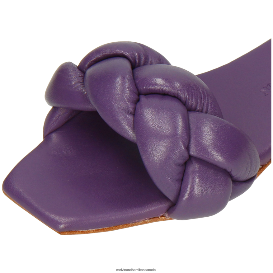 Women Melvin & Hamilton Purple Sandrine 3 Mules P4V68P1594