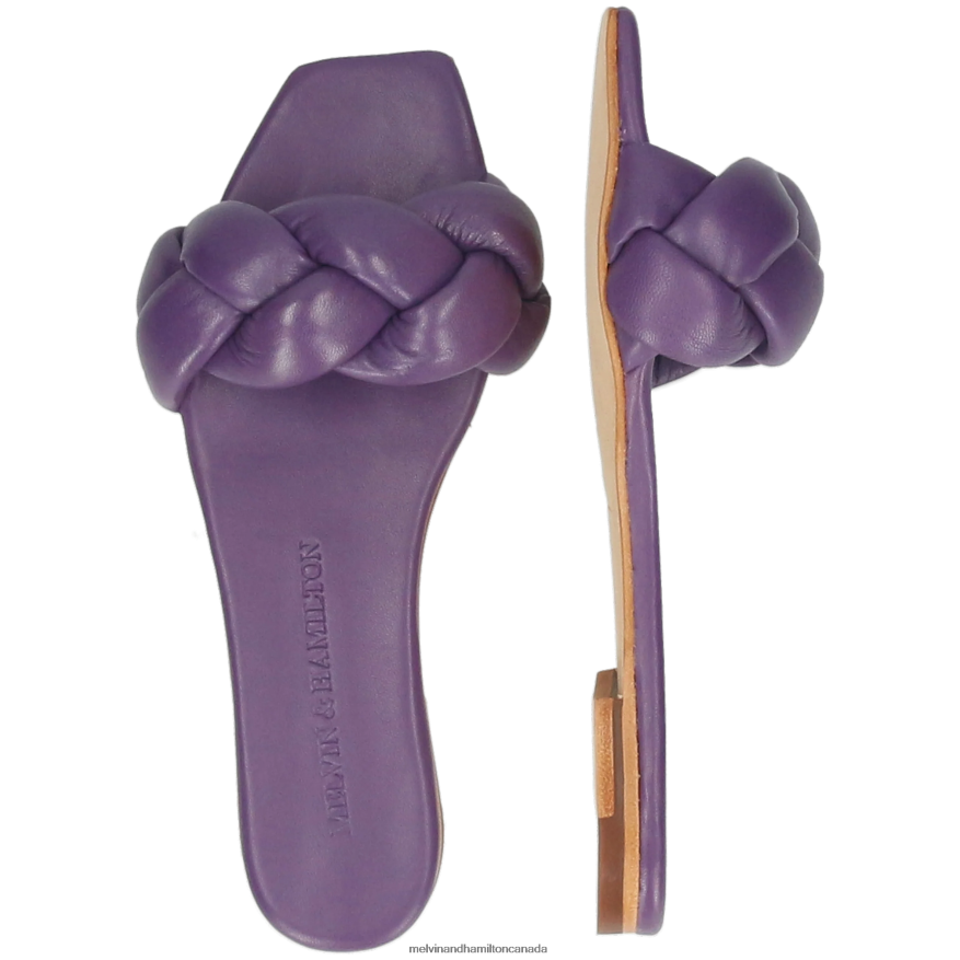 Women Melvin & Hamilton Purple Sandrine 3 Mules P4V68P1594