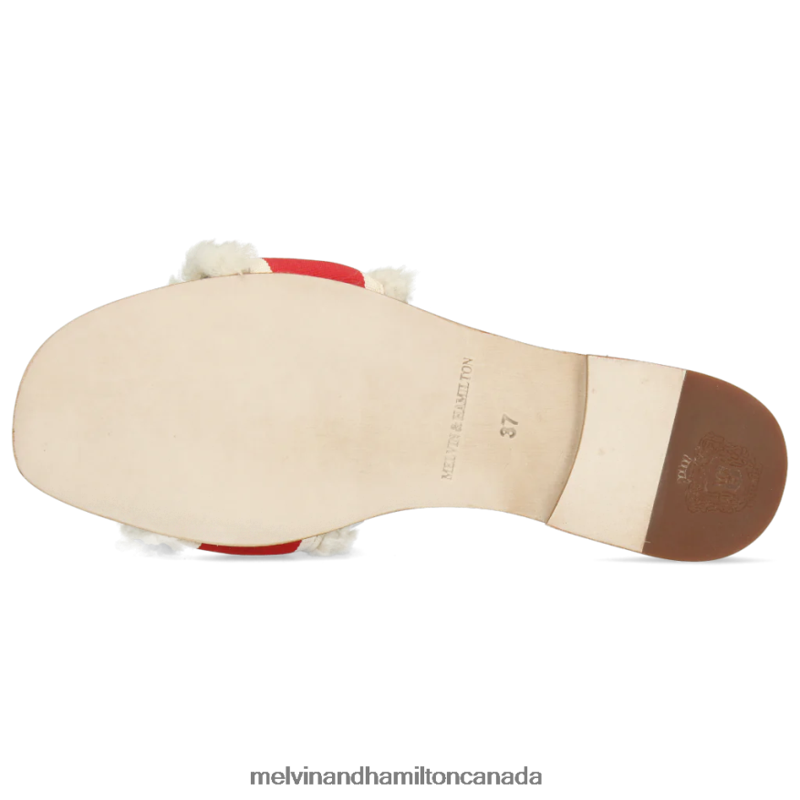 Women Melvin & Hamilton Red Nikita 4 Mules P4V68P1740