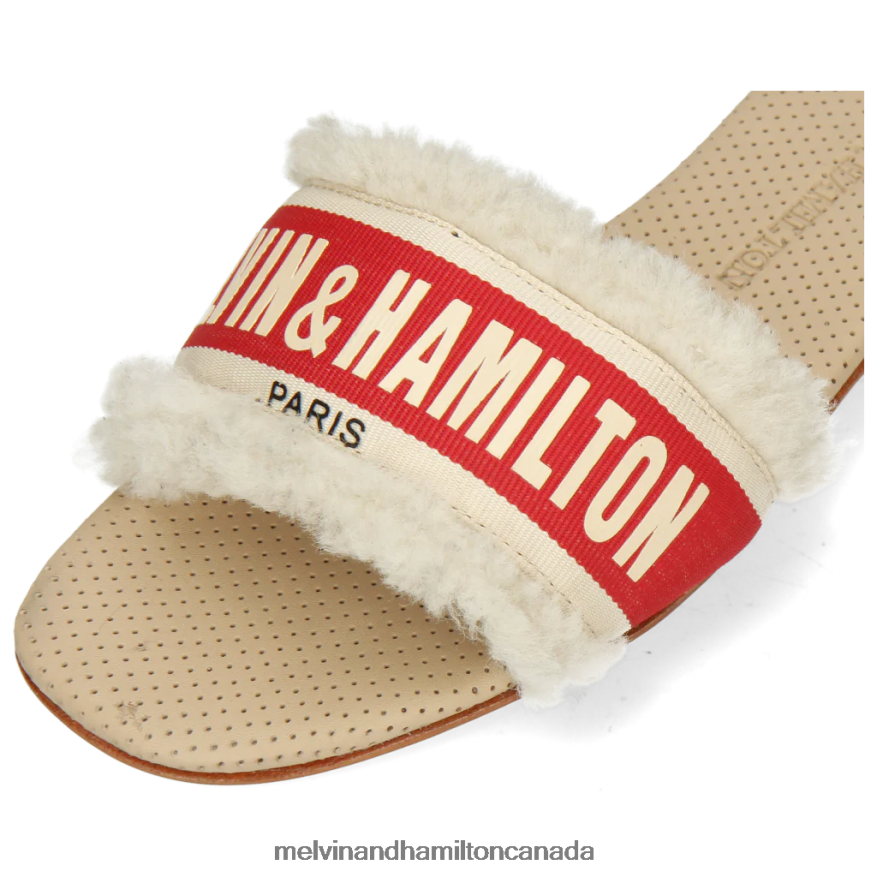 Women Melvin & Hamilton Red Nikita 4 Mules P4V68P1740