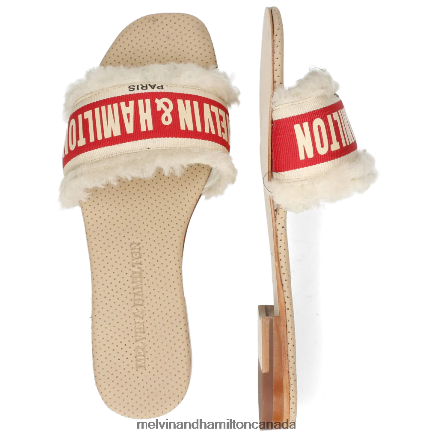 Women Melvin & Hamilton Red Nikita 4 Mules P4V68P1740