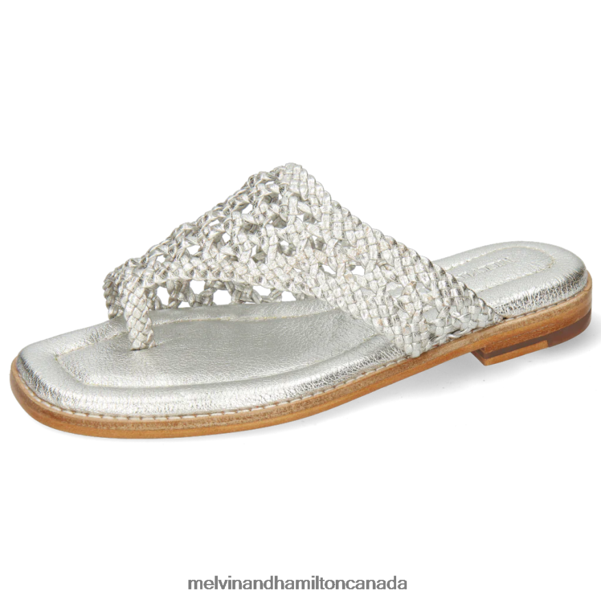 Women Melvin & Hamilton Silver Elodie 16 Mules P4V68P1681