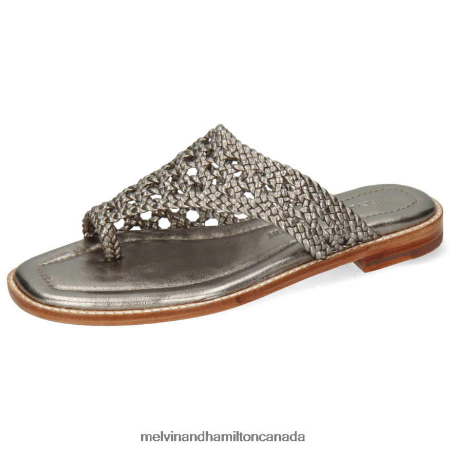 Women Melvin & Hamilton Silver Elodie 16 Mules P4V68P1749