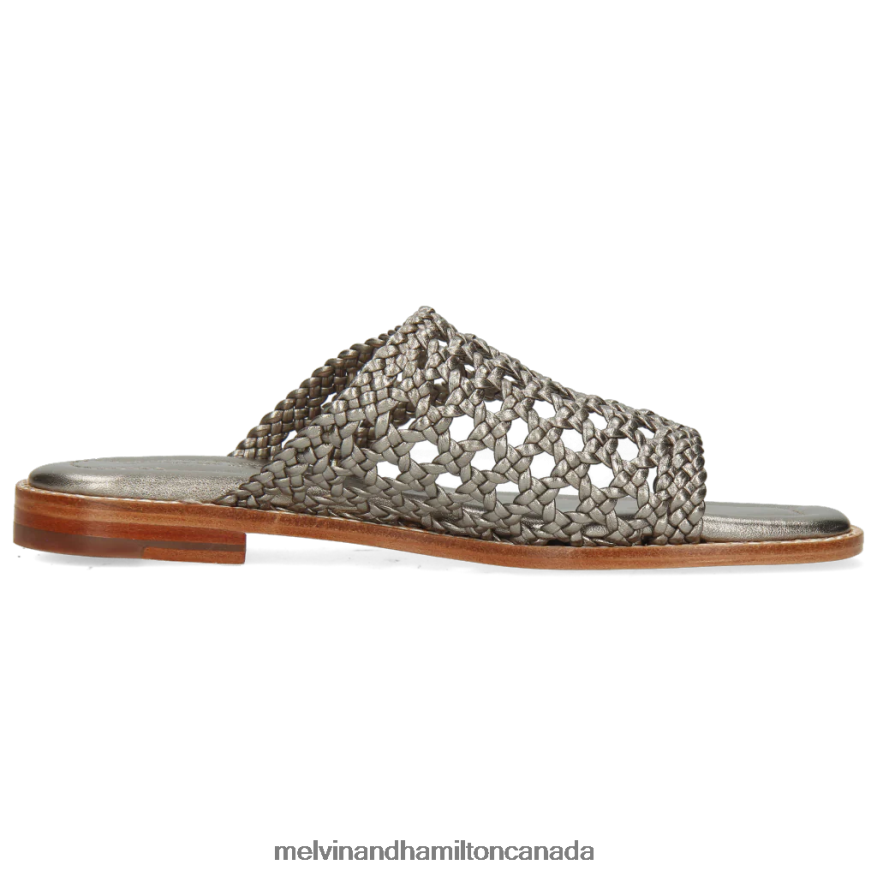 Women Melvin & Hamilton Silver Elodie 16 Mules P4V68P1749