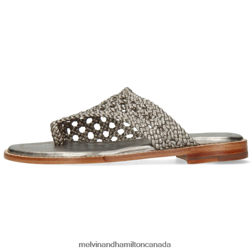 Women Melvin & Hamilton Silver Elodie 16 Mules P4V68P1749