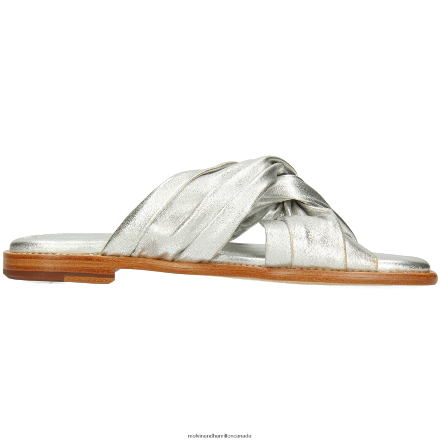 Women Melvin & Hamilton Silver Elodie 22 Mules P4V68P1614