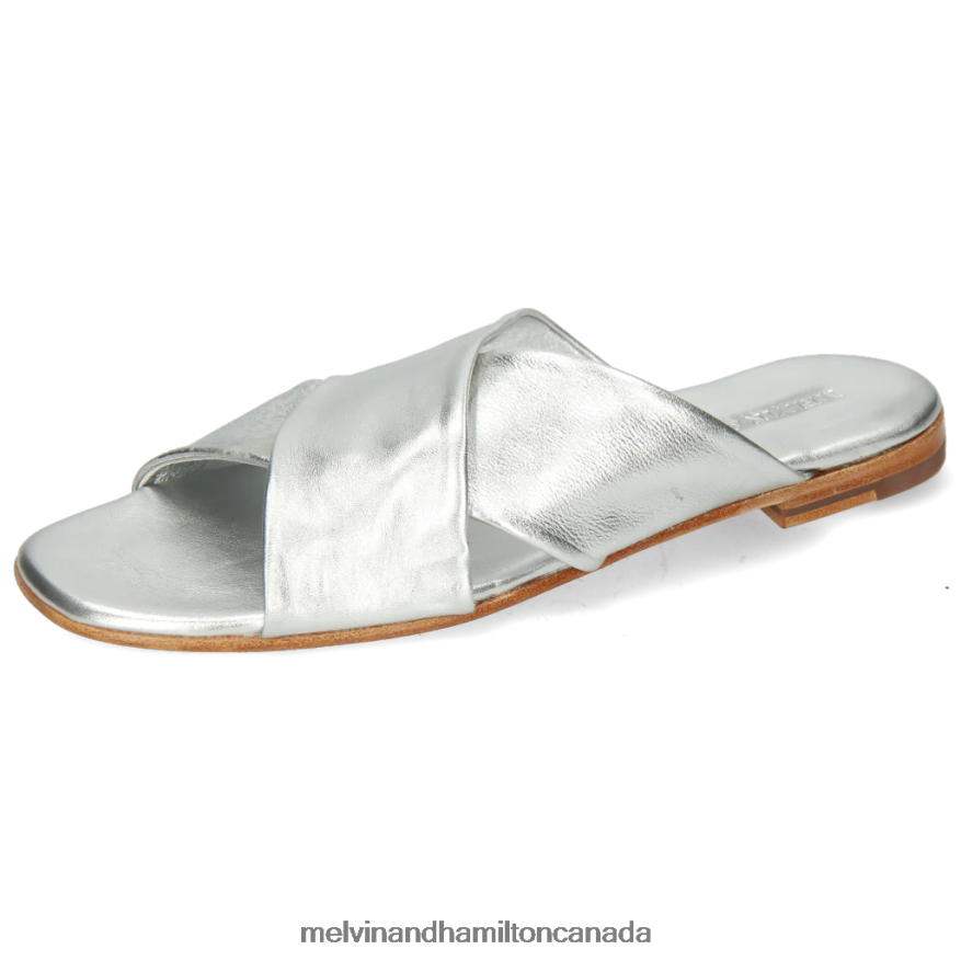 Women Melvin & Hamilton Silver Elodie 47 Mules P4V68P1773