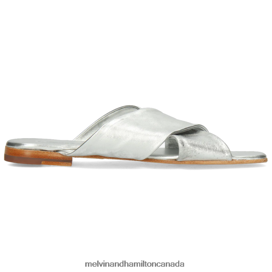 Women Melvin & Hamilton Silver Elodie 47 Mules P4V68P1773