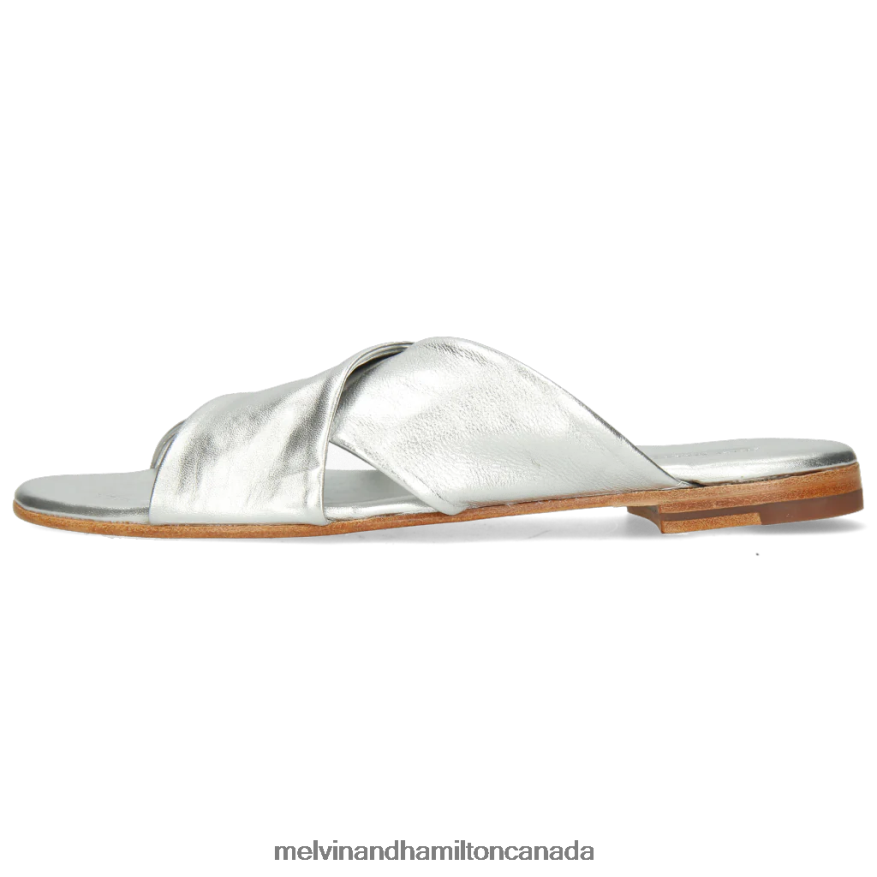 Women Melvin & Hamilton Silver Elodie 47 Mules P4V68P1773