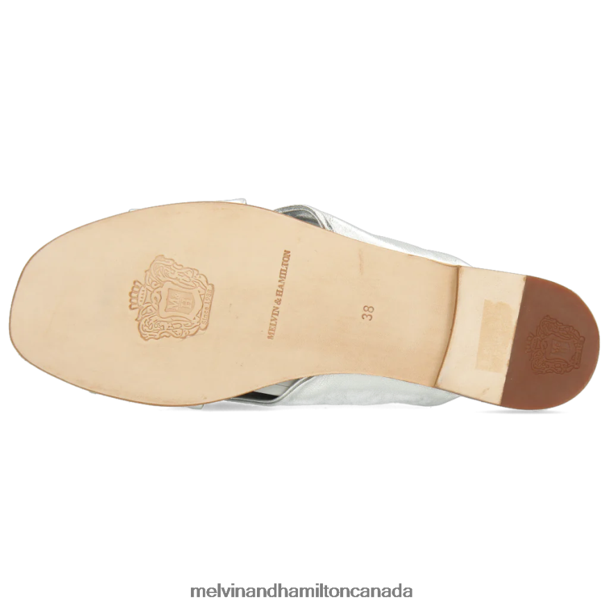 Women Melvin & Hamilton Silver Elodie 47 Mules P4V68P1773