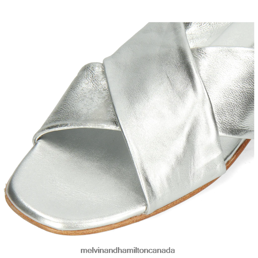 Women Melvin & Hamilton Silver Elodie 47 Mules P4V68P1773
