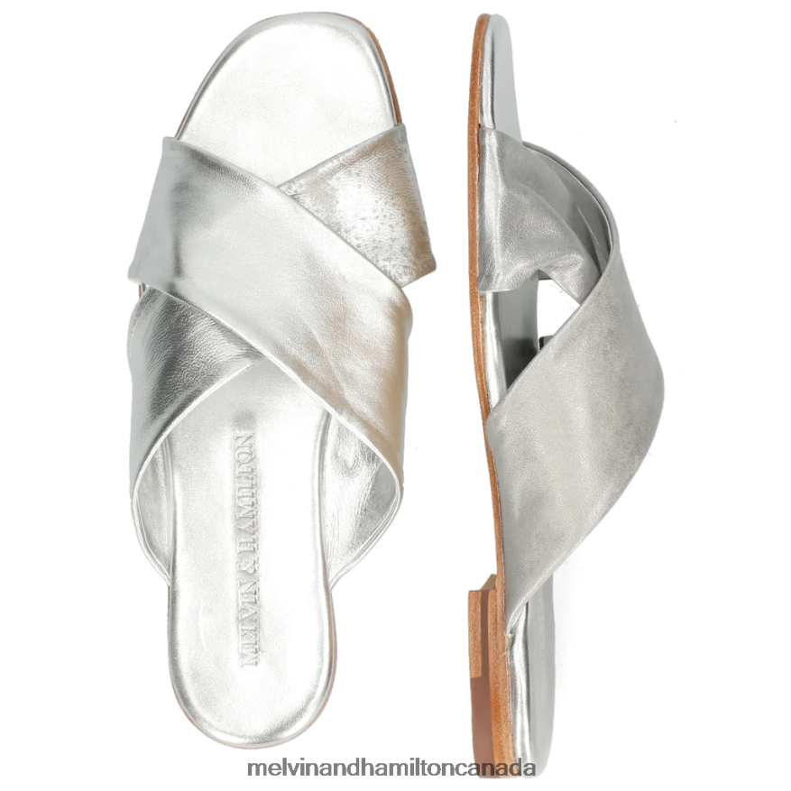 Women Melvin & Hamilton Silver Elodie 47 Mules P4V68P1773