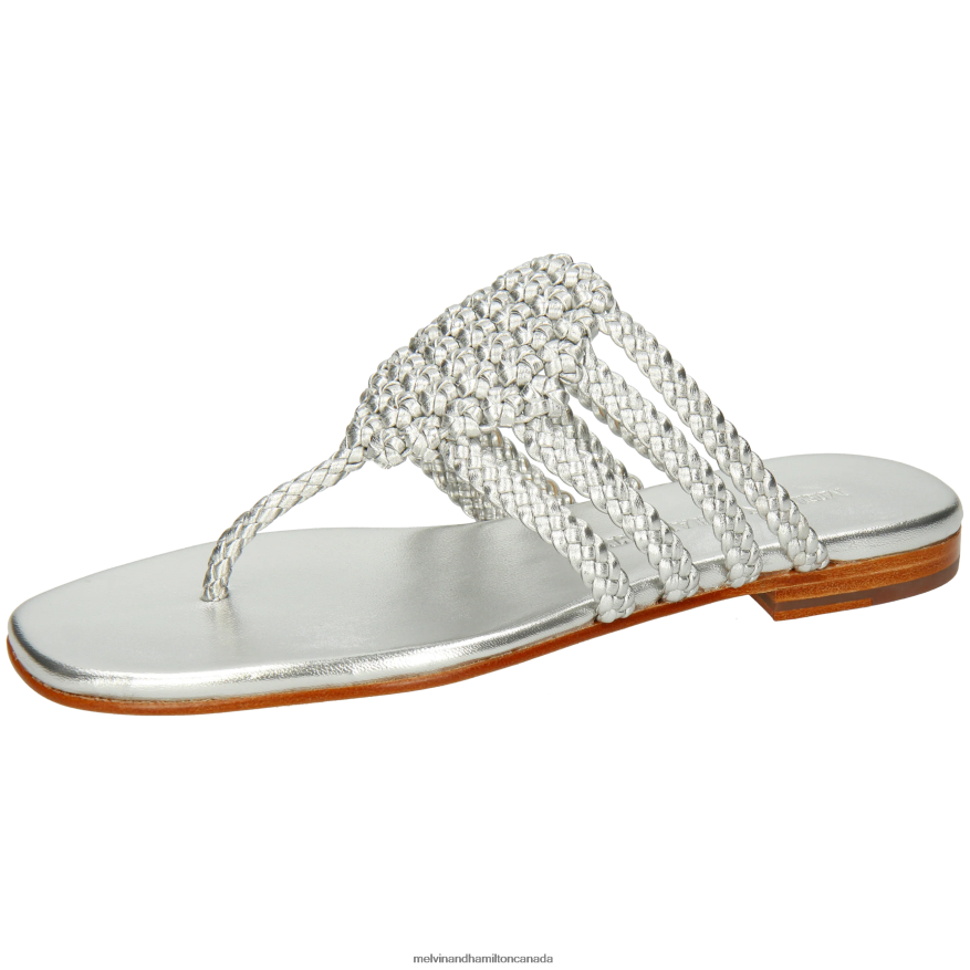 Women Melvin & Hamilton Silver Elodie 61 Mules P4V68P1566