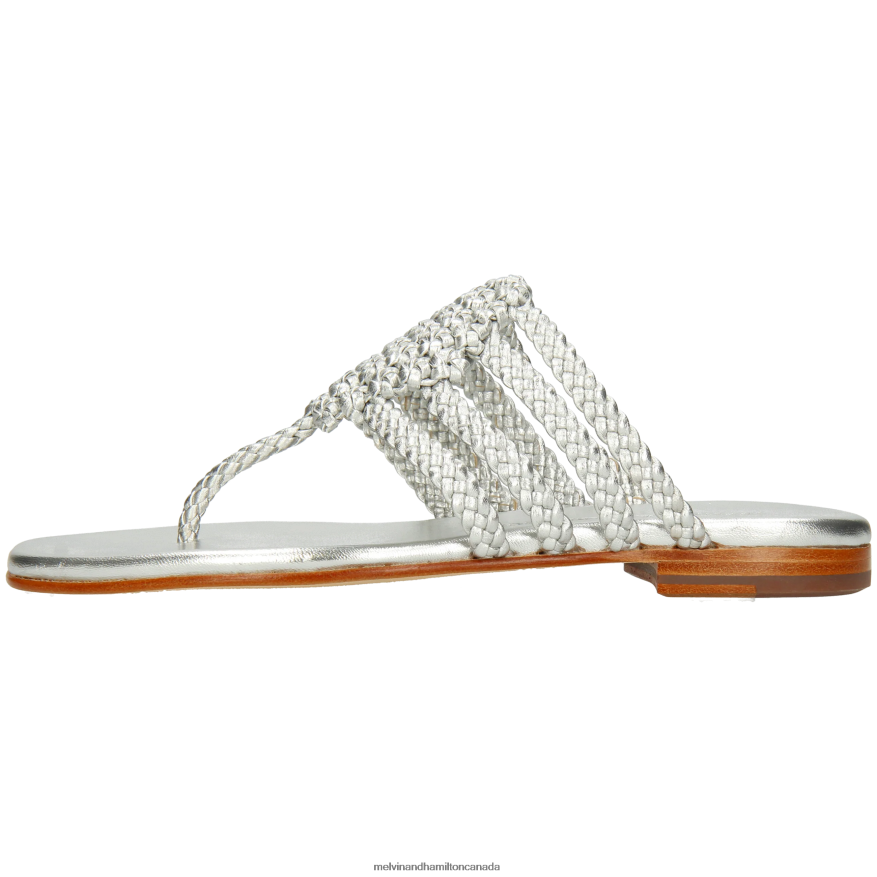 Women Melvin & Hamilton Silver Elodie 61 Mules P4V68P1566