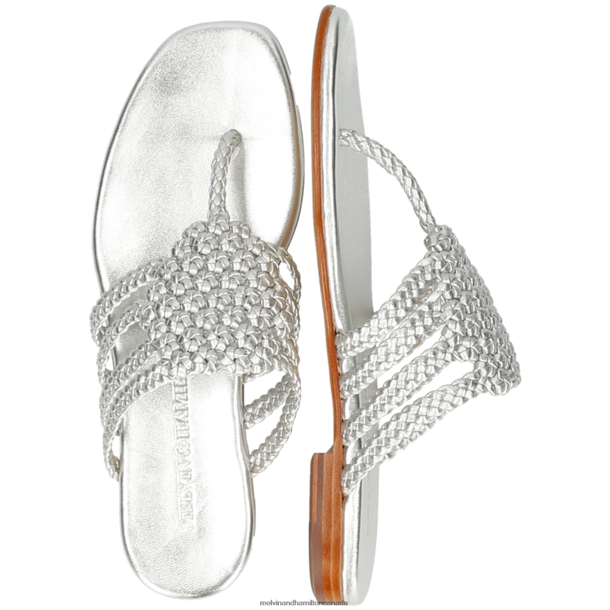 Women Melvin & Hamilton Silver Elodie 61 Mules P4V68P1566