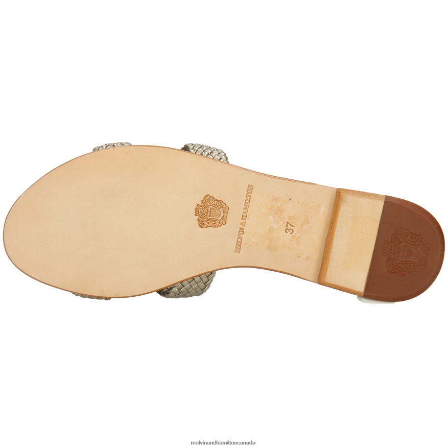 Women Melvin & Hamilton Silver Hanna 83 Mules P4V68P1627