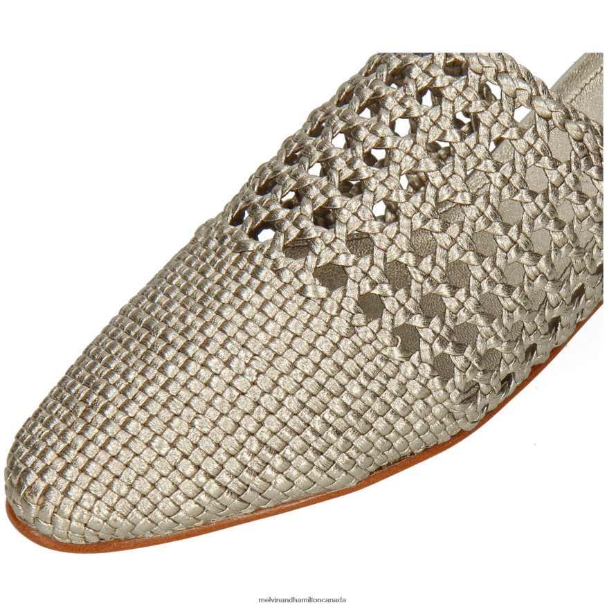 Women Melvin & Hamilton Silver Mira 3 Mules P4V68P1698