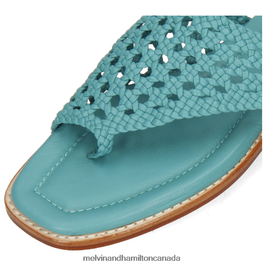 Women Melvin & Hamilton Turquoise Elodie 16 Mules P4V68P1766