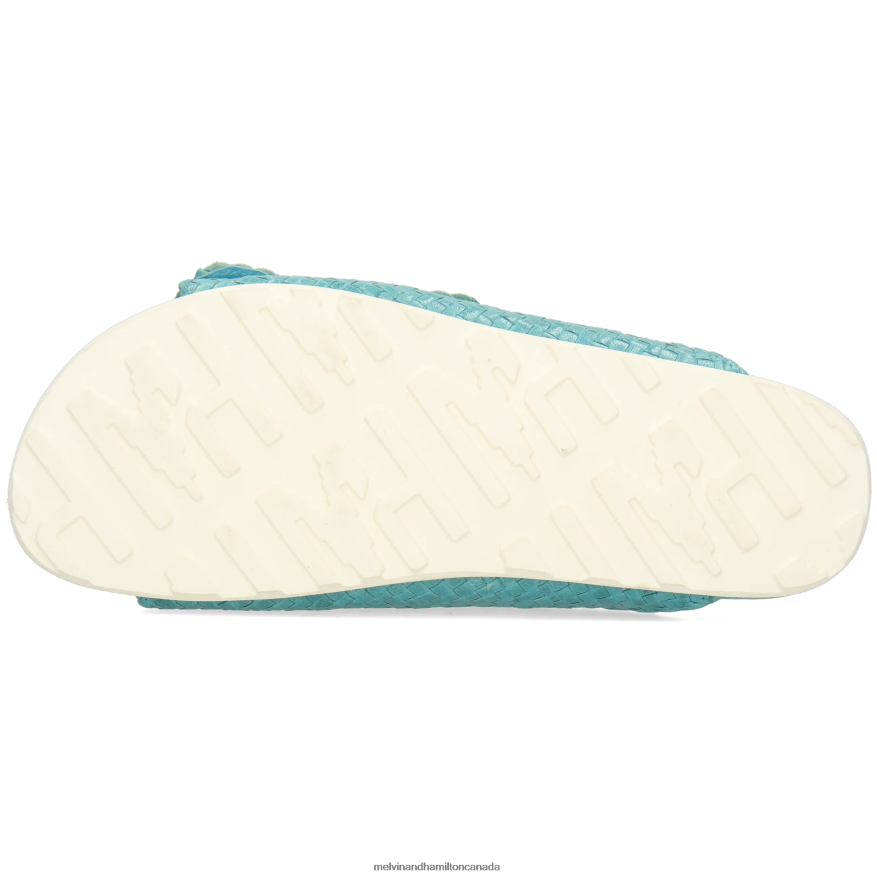 Women Melvin & Hamilton Turquoise Petra 1 Mules P4V68P1574