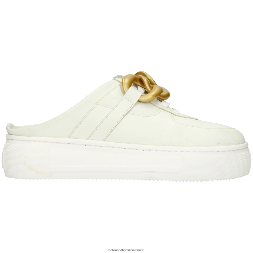 Women Melvin & Hamilton White Amber 24 Mules P4V68P1591