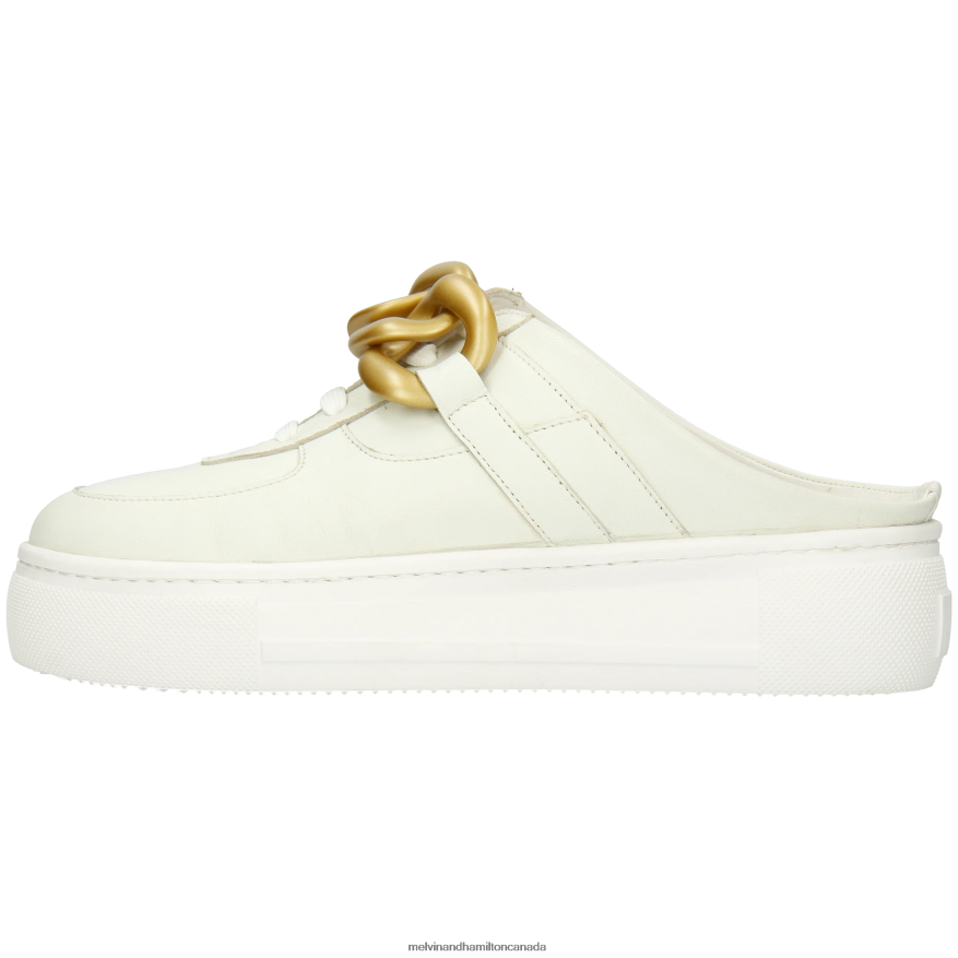 Women Melvin & Hamilton White Amber 24 Mules P4V68P1591