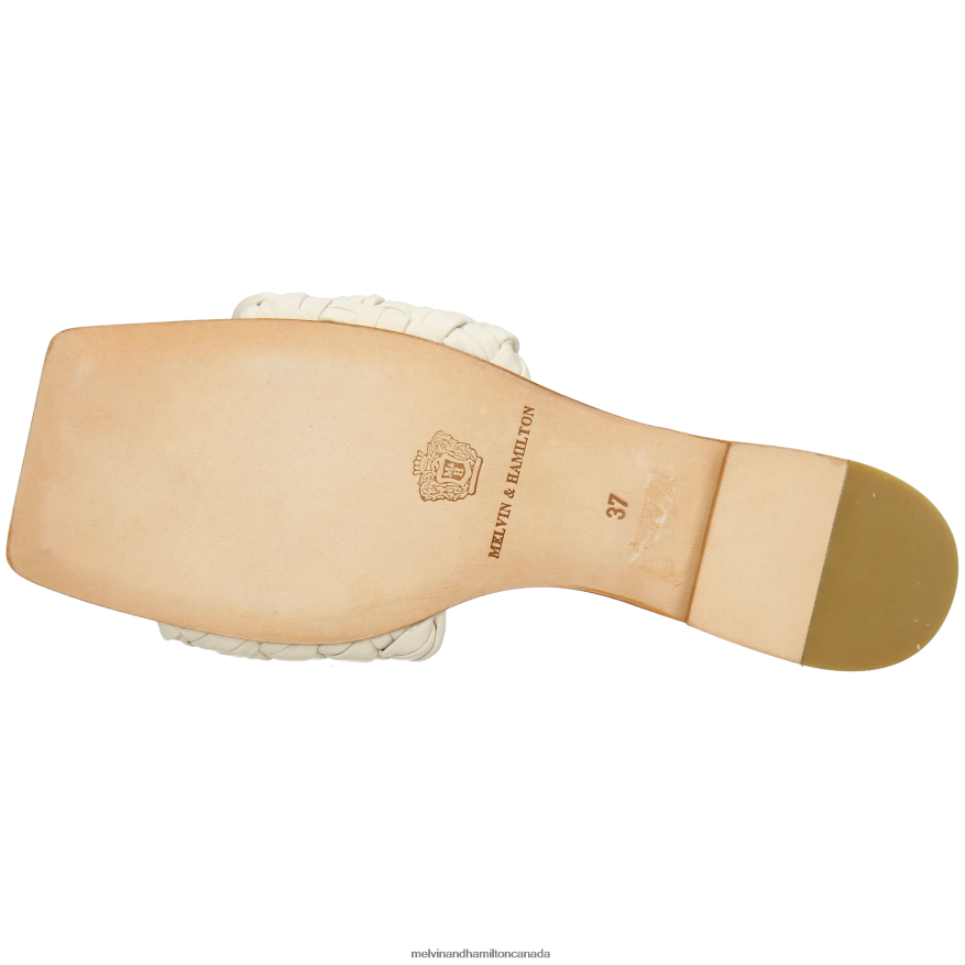 Women Melvin & Hamilton White Eglantine 1 Mules P4V68P1533