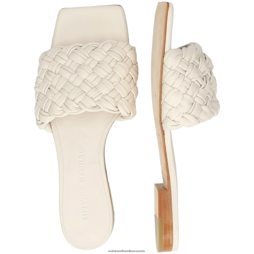 Women Melvin & Hamilton White Eglantine 1 Mules P4V68P1533