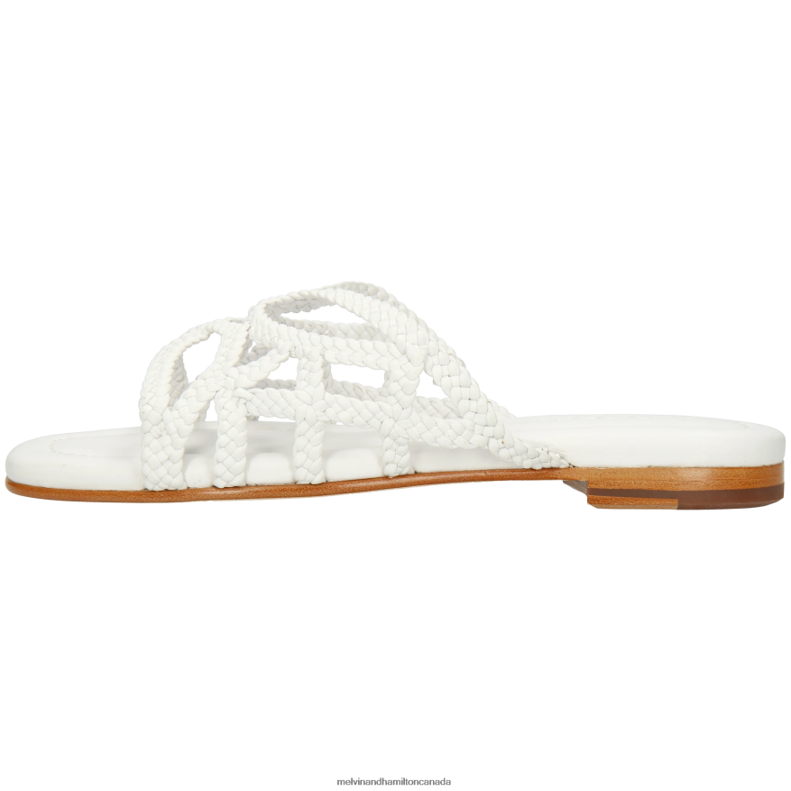 Women Melvin & Hamilton White Elodie 64 Mules P4V68P1555