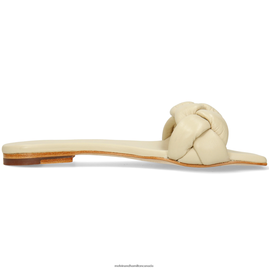 Women Melvin & Hamilton White Sandrine 3 Mules P4V68P1619