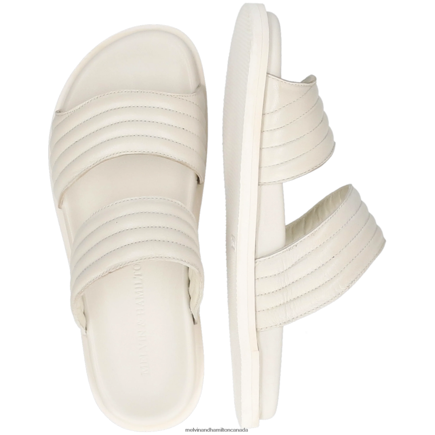 Women Melvin & Hamilton White Wilma 38 Mules P4V68P1714