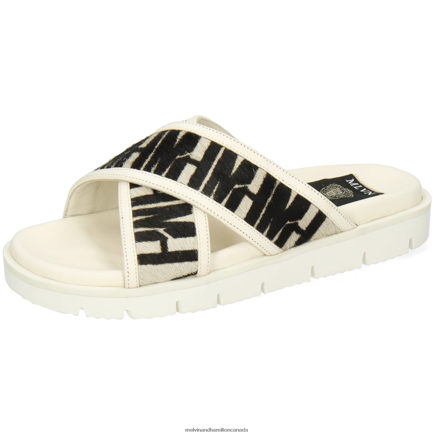 Women Melvin & Hamilton White Wilma 9 Mules P4V68P1657