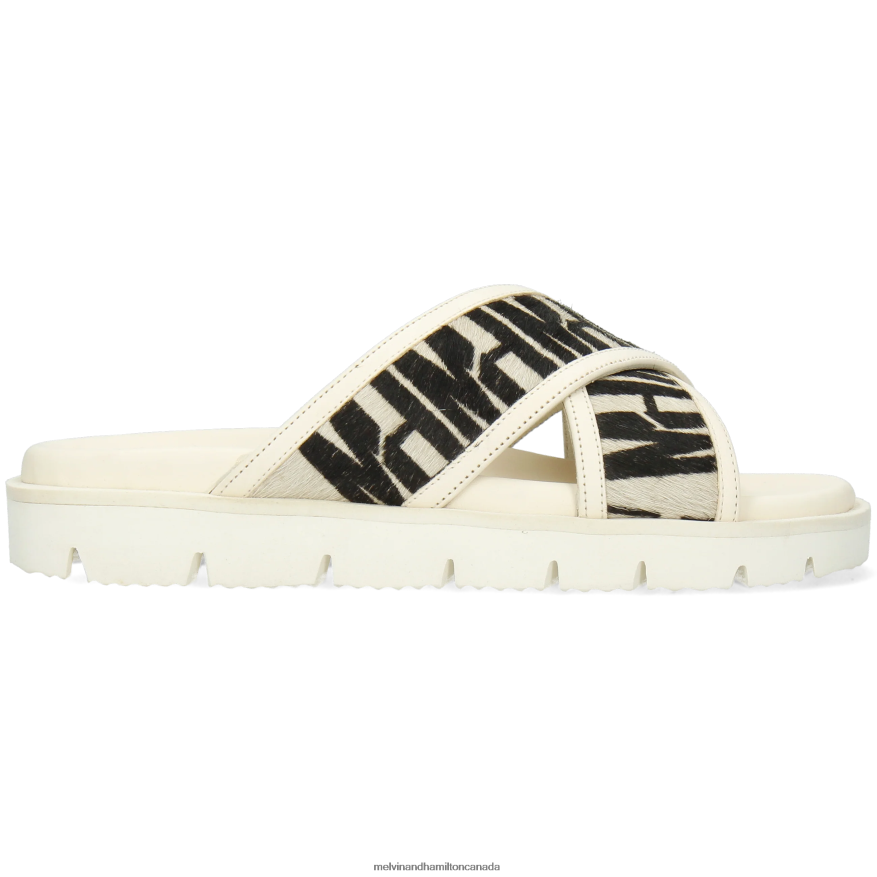 Women Melvin & Hamilton White Wilma 9 Mules P4V68P1657