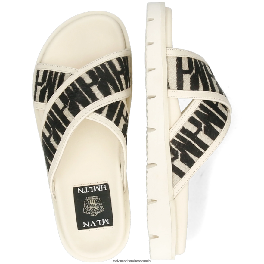 Women Melvin & Hamilton White Wilma 9 Mules P4V68P1657