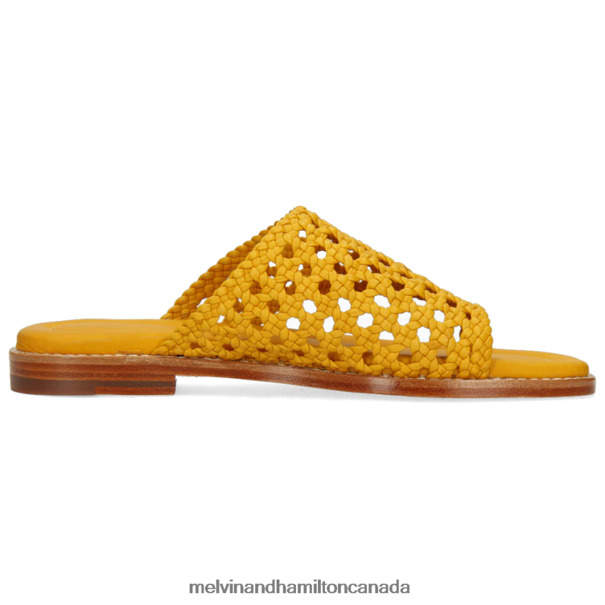 Women Melvin & Hamilton Yellow Elodie 16 Mules P4V68P1731