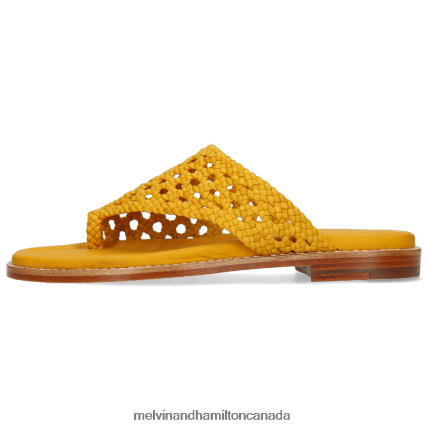 Women Melvin & Hamilton Yellow Elodie 16 Mules P4V68P1731