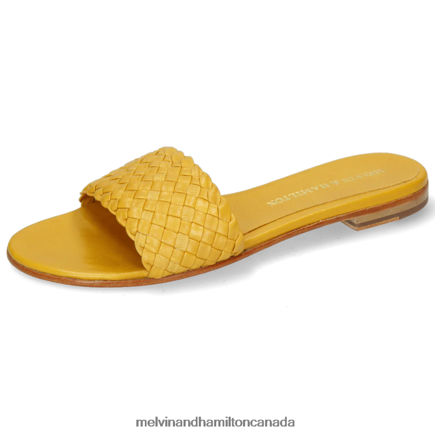 Women Melvin & Hamilton Yellow Hanna 26 Mules P4V68P1652