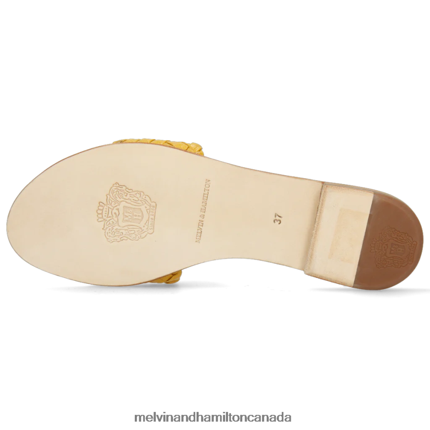 Women Melvin & Hamilton Yellow Hanna 26 Mules P4V68P1652