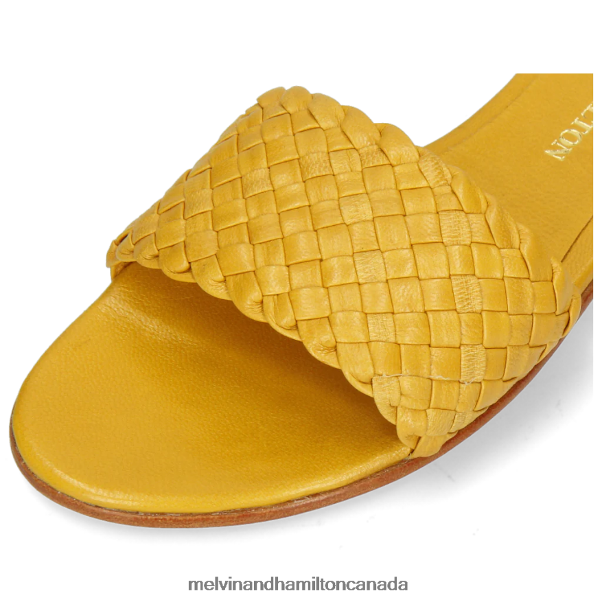 Women Melvin & Hamilton Yellow Hanna 26 Mules P4V68P1652