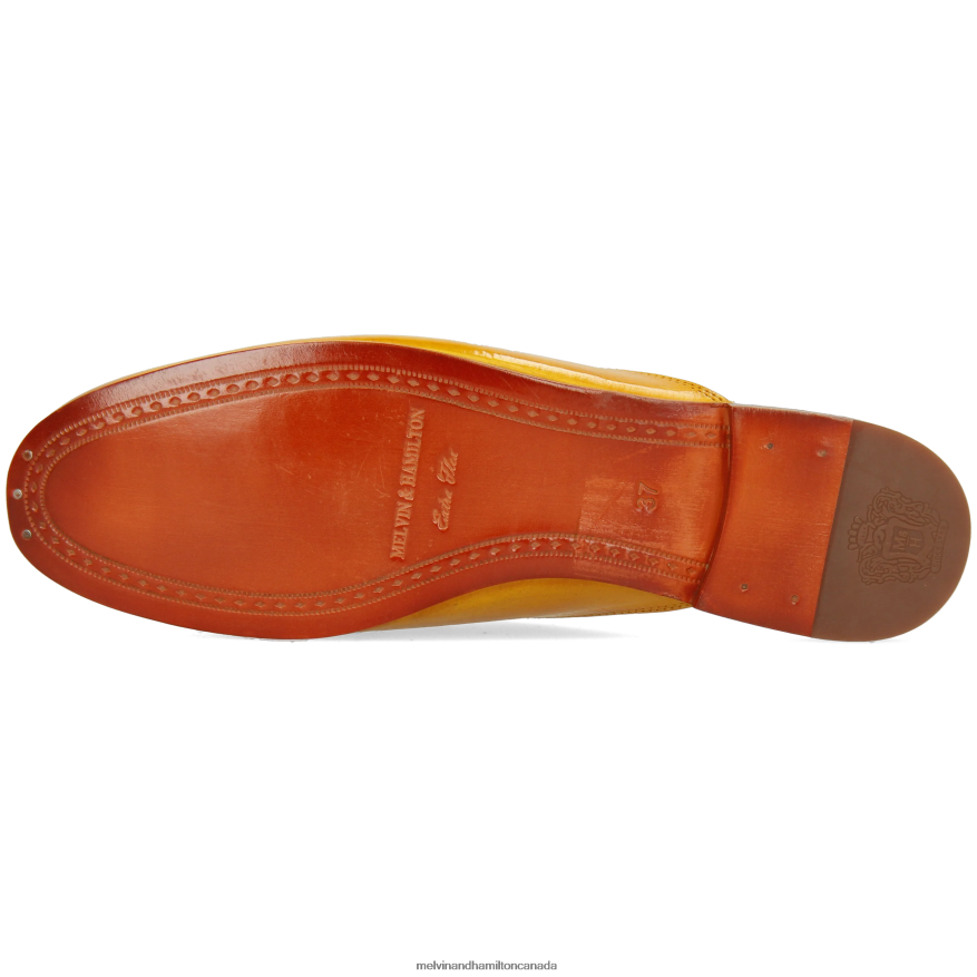 Women Melvin & Hamilton Yellow Scarlett 2 Mules P4V68P1661