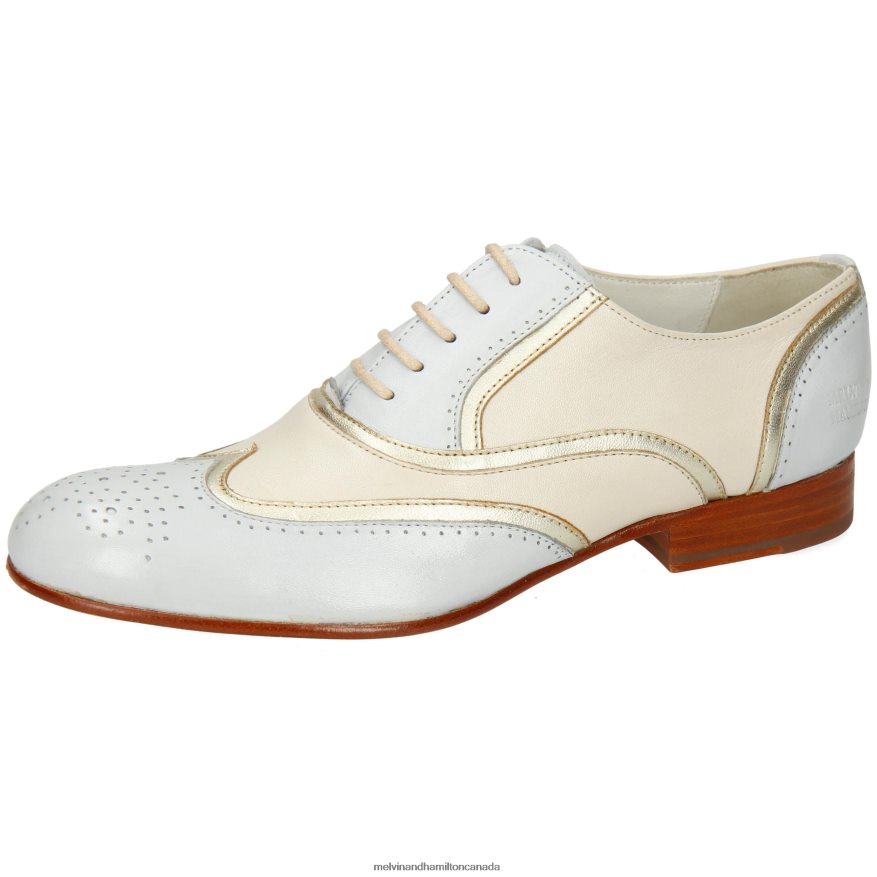 Women Melvin & Hamilton Blue Sally 38 Oxford Shoes P4V68P1267