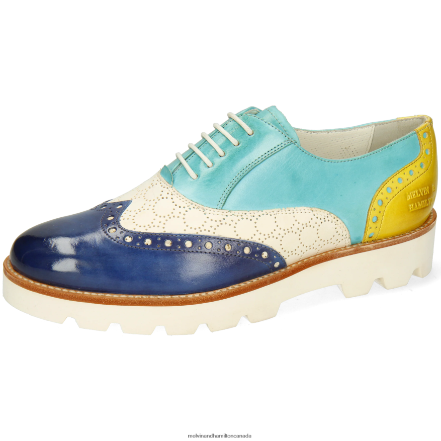 Women Melvin & Hamilton Multi Selina 24 Oxford Shoes P4V68P1261