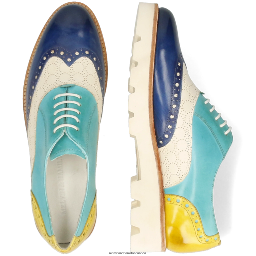Women Melvin & Hamilton Multi Selina 24 Oxford Shoes P4V68P1261