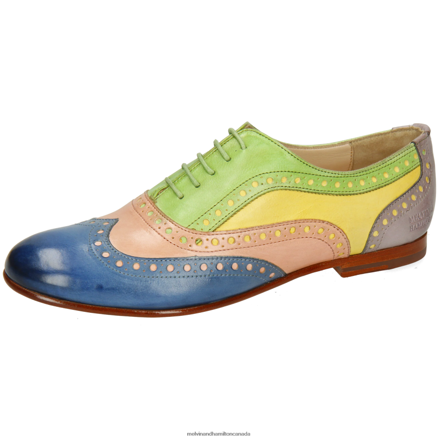 Women Melvin & Hamilton Multi Sonia 1 Oxford Shoes P4V68P1273