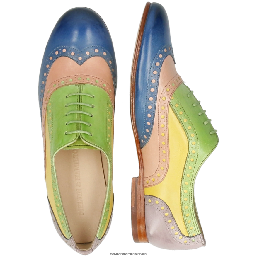 Women Melvin & Hamilton Multi Sonia 1 Oxford Shoes P4V68P1273