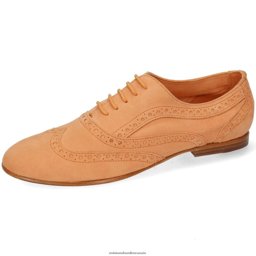 Women Melvin & Hamilton Orange Sonia 1 Oxford Shoes P4V68P1286