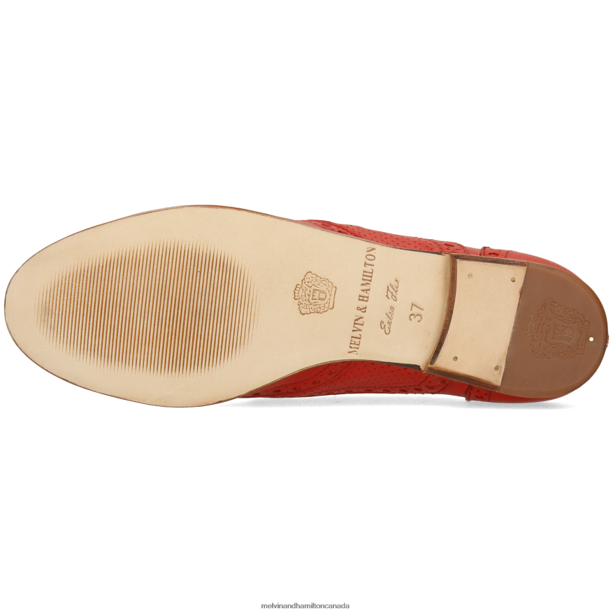 Women Melvin & Hamilton Red Sonia 1 Oxford Shoes P4V68P1298