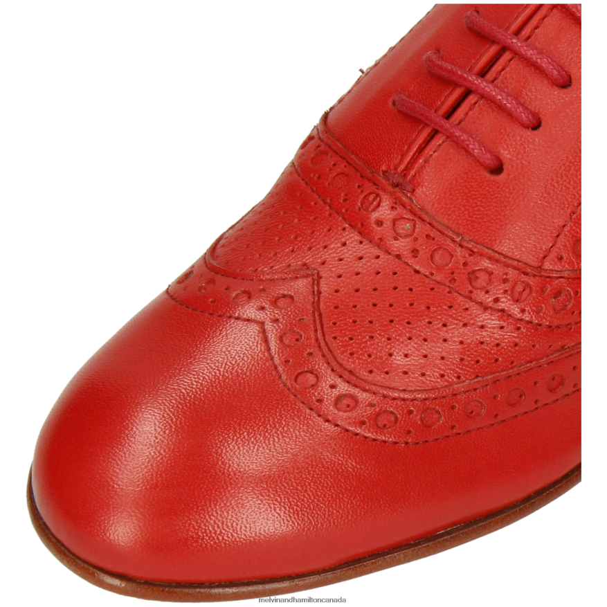 Women Melvin & Hamilton Red Sonia 1 Oxford Shoes P4V68P1298