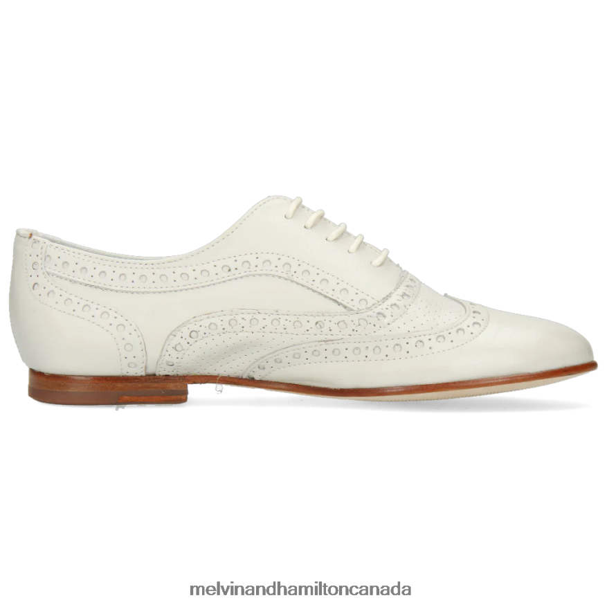 Women Melvin & Hamilton White Sonia 1 Oxford Shoes P4V68P1302